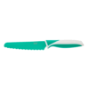 KiddiKutter Green kids knife with rounded serrated blade