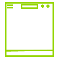 Dishwasher-friendly icon